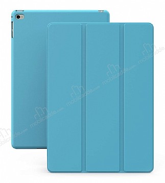Eiroo Smart iPad Air / iPad 9.7 Kapakl Mavi Deri Klf