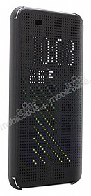 Eiroo Dot View HTC Desire 820 Uyku Modlu Siyah Klf