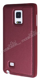 Eiroo Smother Samsung Galaxy Note Edge Silikon Kenarl Bordo Deri Klf