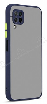 Eiroo Soft Touch Huawei P40 Lite Ultra Koruma Lacivert Klf