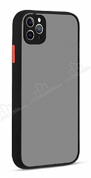 Eiroo Soft Touch iPhone 11 Pro Max Ultra Koruma Siyah Klf
