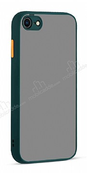 Eiroo Soft Touch iPhone SE 2020 Ultra Koruma Yeil Klf