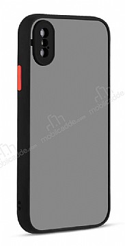 Eiroo Soft Touch iPhone XS Max Ultra Koruma Siyah Klf