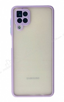 Eiroo Soft Touch Samsung Galaxy A12 Ultra Koruma Mor Klf