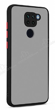 Eiroo Soft Touch Xiaomi Redmi Note 9 Ultra Koruma Siyah Klf