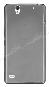 Sony Xperia C4 Ultra nce effaf Siyah Silikon Klf