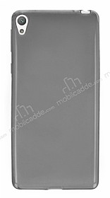 Sony Xperia E5 Ultra nce effaf Siyah Silikon Klf