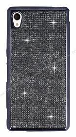 Eiroo Sony Xperia M4 Aqua Tal Siyah Silikon Klf