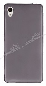 Sony Xperia M4 Aqua Ultra nce effaf Siyah Silikon Klf
