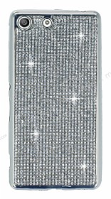 Eiroo Sony Xperia M5 Tal Silver Silikon Klf