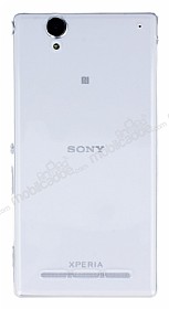 Sony Xperia T2 Ultra Ultra nce effaf Beyaz Silikon Klf