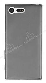 Sony Xperia X Compact Ultra nce effaf Siyah Silikon Klf