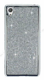 Eiroo Sony Xperia X Tal Silver Silikon Klf