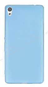 Sony Xperia XA Ultra Sper nce effaf Mavi Silikon Klf