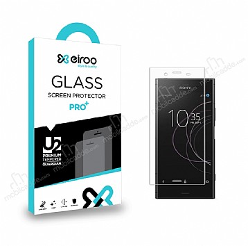 Eiroo Sony Xperia XZ1 Tempered Glass Full effaf Cam Ekran Koruyucu