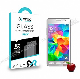 Eiroo Samsung Galaxy Grand Prime / Prime Plus Tempered Glass Ayna Silver Cam Ekran Koruyucu