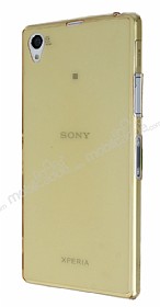 Sony Xperia Z1 Ultra nce effaf Gold Silikon Klf