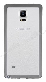 Samsung N9100 Galaxy Note 4 Silikon Kenarl Ultra nce Kristal Siyah Klf