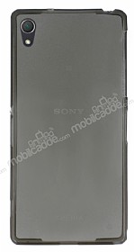 Sony Xperia Z2 Ultra nce effaf Siyah Silikon Klf