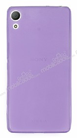 Sony Xperia Z3 Plus Ultra nce effaf Mor Silikon Klf