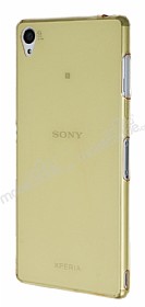 Sony Xperia Z3 Ultra nce effaf Gold Silikon Klf