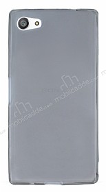 Sony Xperia Z5 Compact Ultra nce effaf Siyah Silikon Klf