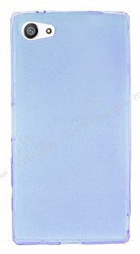 Sony Xperia Z5 Compact Ultra nce effaf Mavi Silikon Klf