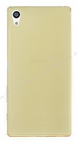 Sony Xperia Z5 Premium Ultra nce effaf Gold Silikon Klf