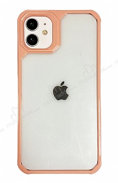 Eiroo Space iPhone 12 Mini 5.4 in Pembe Rubber Klf