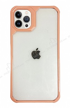 Eiroo Space iPhone 13 Pro Max Pembe Rubber Klf