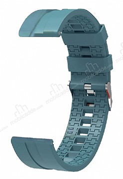 Eiroo Sport Huawei Watch GT 2 46 mm Dark Blue Silikon Kordon