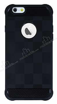 Eiroo Square Shield iPhone 6 / 6S Ultra Koruma Siyah Klf