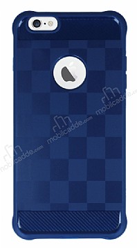 Eiroo Square Shield iPhone 6 Plus / 6S Plus Ultra Koruma Lacivert Klf