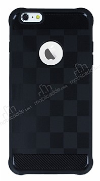 Eiroo Square Shield iPhone 6 Plus / 6S Plus Ultra Koruma Siyah Klf