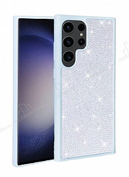 Eiroo Stone Sammsung Galaxy S23 Ultra Tal Mavi Silikon Klf