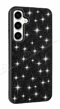 Eiroo Stone Samsung Galaxy S24 Tal Siyah Silikon Klf