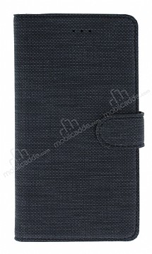 Eiroo Tabby Samsung Galaxy J8 Czdanl Kapakl Siyah Deri Klf