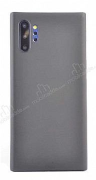 Eiroo Thin Samsung Galaxy Note 10 Plus Ultra nce Siyah Rubber Klf