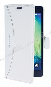 Eiroo Thunder Samsung Galaxy A5 Standl Czdanl Beyaz Deri Klf