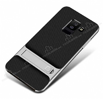 Eiroo Tiger Power Samsung Galaxy J6 Standl Ultra Koruma Silver Klf