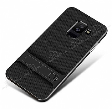 Eiroo Tiger Power Samsung Galaxy J8 Standl Ultra Koruma Siyah Silikon Klf