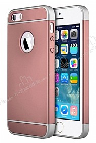 Eiroo Trio Fit iPhone SE / 5 / 5S 3 1 Arada Rose Gold Rubber Klf