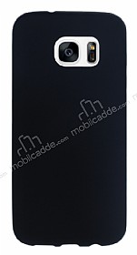 Samsung Galaxy S7 edge Mat Siyah Silikon Klf