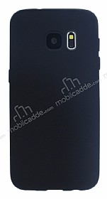 Samsung Galaxy S7 Mat Siyah Silikon Klf