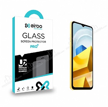 Eiroo Xiaomi Poco M5 Tempered Glass Cam Ekran Koruyucu