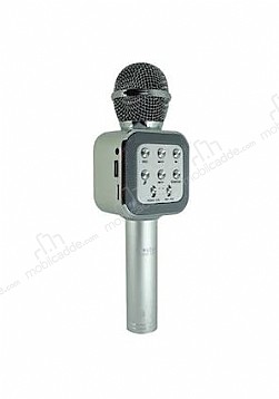 Eiroo X-888 Hoparlrl Silver Karaoke Mikrofon