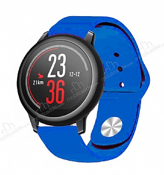 Eiroo Huawei Watch GT2 Pro Spor Mavi Silikon Kordon