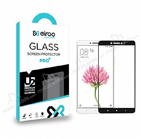 Eiroo Xiaomi Mi Max / Mi Max 2 Tempered Glass Siyah Full Cam Ekran Koruyucu
