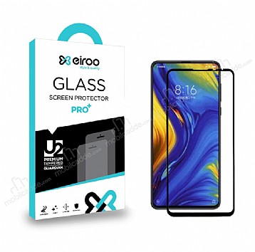 Eiroo Xiaomi Mi Mix 3 Tempered Glass Full Siyah Cam Ekran Koruyucu