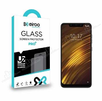 Eiroo Xiaomi Pocophone F1 Tempered Glass Cam Ekran Koruyucu